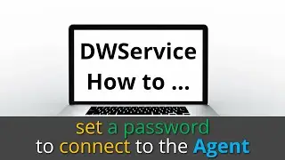 DWService - How to set the password to connect to the Agent