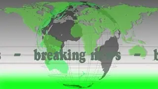Breaking news with sign - green design