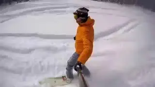 Северный Мустаг,  один спуск