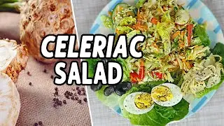 CELERIAC SALAD | HOW TO CLEAN CELERY ROOT | HEALTHY DELICIOUS VEGAN RECIPE | WEIGHT LOSS DIET