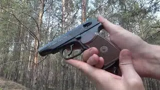Пневматический пистолет Макарова mp 654 к,  обзор