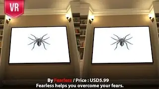 Fearless Spider VR 3D SBS Video Gameplay - Overcome your fears of spiders with VR technology