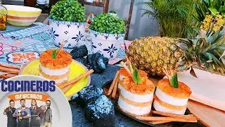 Receta: Mil hojas de piña a las brasas | Cocineros Mexicanos