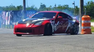 (RAW) DriftIsland Nissan 350z Drifting 