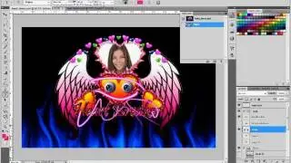 Valentine's Design Part 2 Back Light Glow Text Layer Style Effect in photoshop cs4