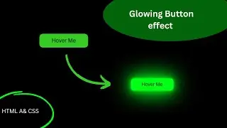 Glowing Button effect using HTML and CSS only | Neon button effect