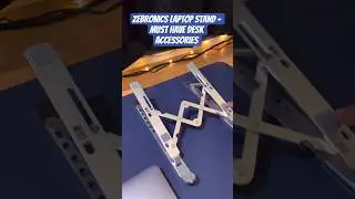 Zebronics Aluminium Laptop Stand | Supports Laptops Upto 17