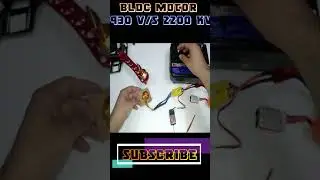 BLDC Brushless DC Motor Test ( 930 kv V/S 2200 kv ) #shorts