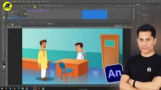 How to Create Character Talk Animation & Walk then Stop Animation | Cartoon |