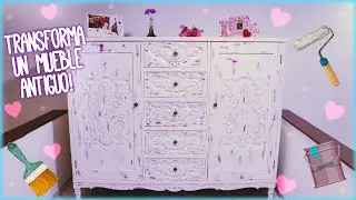 Renovación de mueble antiguo| Cómo dar efecto VINTAGE Efecto envejecido!