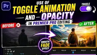 how to use toggle 🤔 animation opacity in premier Pro।how to change opacity premiere 