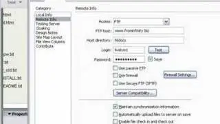 Tutorial on Using Dreamweaver to FTP
