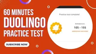 60 MINUTES Full Duolingo English Practice Test | Test 17 | With answers | International Students