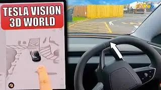 Tesla Vision has NIGHT VISION?! - Daytime vs Night vs No Lights! - HW4 High Fidelity 3D Park Assist