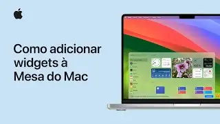 Como adicionar widgets à Mesa do Mac | Suporte da Apple