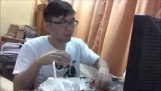 Eating Mcdonalds while watching a show