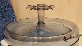 Фонтан для кошки гудит.