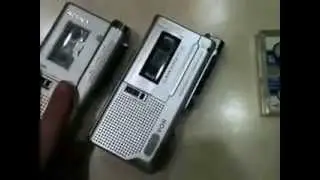 Sony microcassette tape recorders from late 1990s