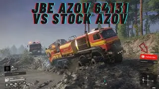SnowRunner | JBE AZOV 64131 vs STOCK AZOV SIDE BY SIDE COMPARISON IN RUSSIA!