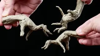 1hr Clay Hand Sculpture in 5 min