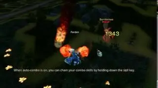 Example of AOE magic of Wizard in Riders of Icarus