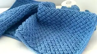 Háčkovaná deka do kočárku / křížový keltský vzor