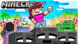 We defeated the Wither in Minecraft with Milk! -Minecraft Funny Moments