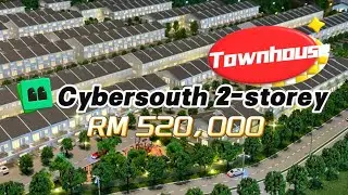 Townhouse yg sebesar 2-storey | Cybersouth | Hanya RM 520k saja🤩