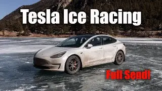 Tesla Model 3 Ice Racing!
