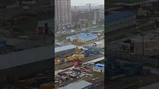 Старый башенный кран КБ-403А #кран #стройка #строительство