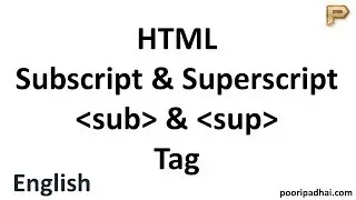 HTML Subscript | Superscript