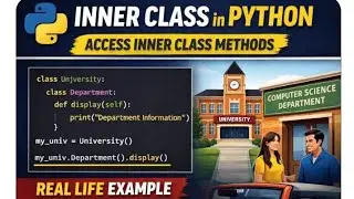 Inner Class In Python| Access Inner Class Methods (