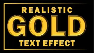 Realistic Gold Text Effect in CorelDRAW | Very Simple Method | Unik Adlab