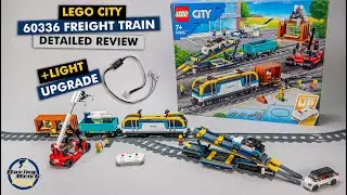 LEGO City 60336 Freight Train detailed review & light upgrade