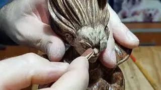 Vegeta, como barnizar una talla de madera. #vegeta #dragonball #tallado #escultura
