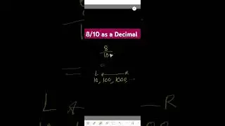 How to Solve the fraction 8/10 as a Decimal|| Convert Fraction to Decimal