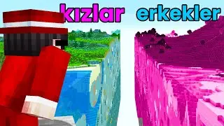 Neden Kızların Oynadığı Minecraft Sunucusunda Dünyayı İkiye Böldüm?