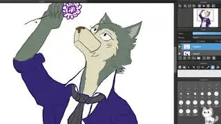 Redrawing my high school sketches on twitch (part 1 Legoshi)