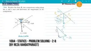 1004   Statics   Problem Solving   2 8 by Reza Vahdatparast