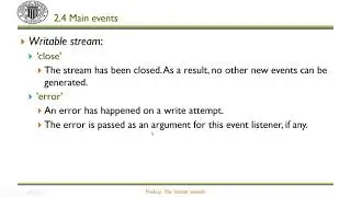 Node.js: Module 'stream' |  | UPV