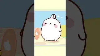 Molang playing with the puppy #shorts #molangcartoons #funnycartoonsforkids