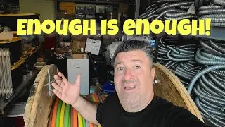 When you realize your electrical shop and warehouse need a good shop day cleaning!