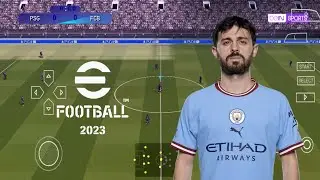 EFOOTBALL PES 2023 PPSSPP ORIGINAL PS5 On Android& ISO BEST Graphics Offline
