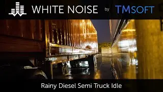 Rain on Semi Truck - 10 Hour Sleep Sound - Black Screen