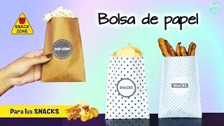 Bolsas de papel para tus snacks 🥨🍿🍟 - |Partypop DIY🎉|
