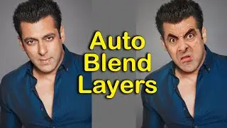 Auto Blend layers || Face Swap || Photoshop || Adobe Shorts