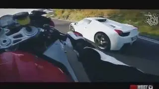 Спорт байк против суперкаров за 1000000$