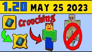 1.20 Hidden Crouch Trick, RNG change in Pre-release 6 Minecraft Update News