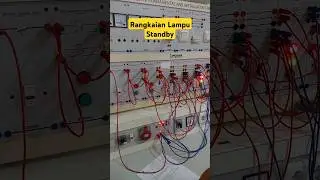 Rangkaian Lampu Standby#rangkaianlistrik #stardelta #stardeltastarter #kontaktor #indikator