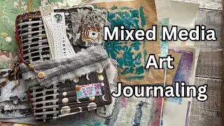Mixed Media Art Journaling tips and ideas / #papercrafts #papercrafting #gelliprinting #junkjournal